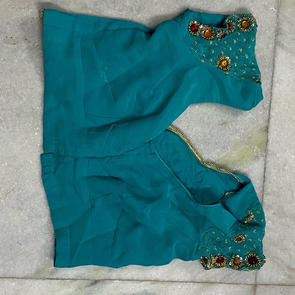 Winsome Looking Multi Stones Saree - Picture 6 of 8